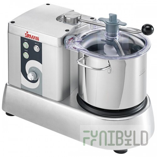 Sirman C-TRONIC 6 VT (40780628S) Bowl Cutter 6 Qt. Stainless Steel Bowl With Handles