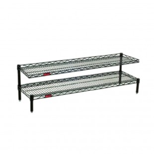 Eagle FCM1424VG 24 Inch 2-tier Wire Shelving Unit with QuadTruss Design Steel