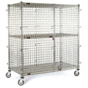 Eagle CSC2436 39-1/4 Inch Mobile Security Unit with Chrome Finish