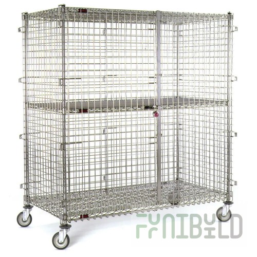Eagle CSC2436 39-1/4 Inch Mobile Security Unit with Chrome Finish