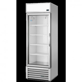 True Refrigeration GDM-19T-HC~TSL01_BL 27 Inch Refrigerated Merchandiser 1 Section with Hinged Door Stainless Steel