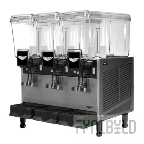 Vollrath VBBD3-37-S 21 Inch Electric Beverage Dispenser with 3.2 Gallon Bowls