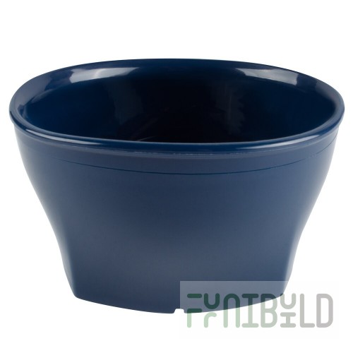 Cambro MDSHB9497 Harbor Collection Navy Blue 9 oz. Insulated Plastic Bowl - 48/Case