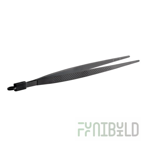 Mercer Culinary M35230BK 9-3/8 Inch Tongs Serrated Tips Stainless Steel Black Matte Finish