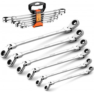 Micro Matic D8ES-CB 10 Inch Alloy Steel Tower Wrench Dual Sided for Nuts