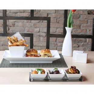 1880 Hospitality BBS2412 24 Inch Butcher Block Bamboo Rectangular Display Riser