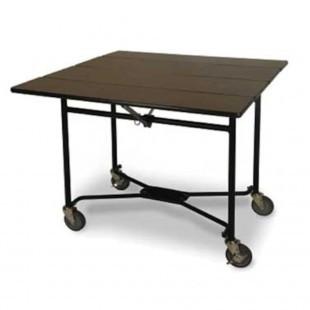 Lakeside 74413S 36 Inch Walnut Laminate Room Service Table with Folding Frame Lakeside 74413S 36 Inch Walnut Laminate Room Service Table with Folding Frame