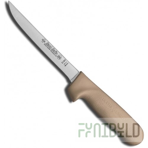 Dexter Russell 1355 6 Inch Narrow Stiff Boning Knife Beech Handle High Carbon Steel