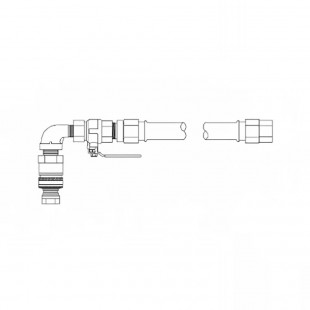 Pitco B8003106 1 Inch 48 Inch Gas Connector Hose with Shutdown 390000 BTU Pitco B8003106 1 Inch 48 Inch Gas Connector Hose with Shutdown 390000 BTU