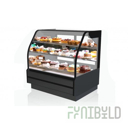 Hussmann DZC-C-144D 144 Inch Full Service Ambient Bakery Display Case with LED Lighting