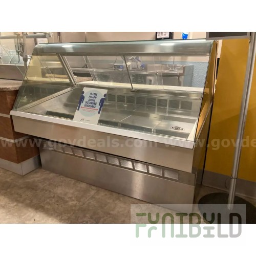 Federal Industries SQROC90 47-3/4 Inch Refrigerated Deli Display Case with Condensate Evaporator