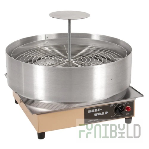Omcan 13216 12 Inch Adjustable Pedestal Pizza Wrapper Countertop Electric