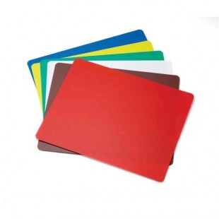 Tablecraft FCB1218A 12 Inch Cutting Mat Flexible Assorted Polyethylene 6 Packs