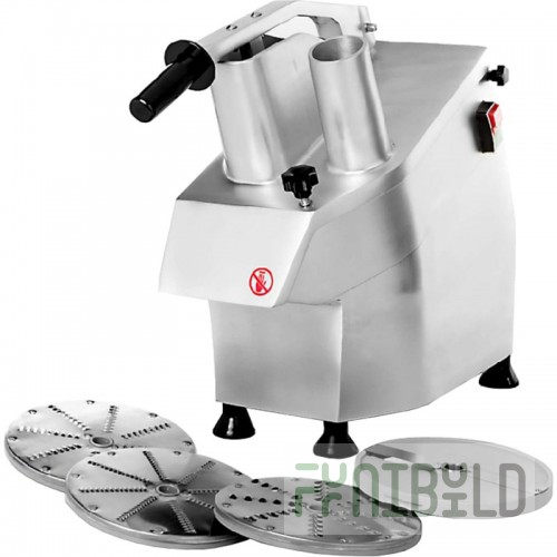 Vegetable cutter HURAKAN HKN-FNT (600x240x590, manual loading, 100-300 kg/h, 5 discs: slices 2 and 4 in)