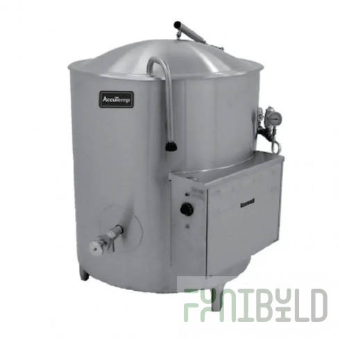AccuTemp ALHEC-20 34 Inch 20 Gallon Electric Stationary Kettle with Electronic Ignition