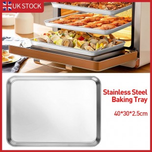 Baking tray 700x300x15 in for the oven SHZhE (stainless steel) (Grill Master)