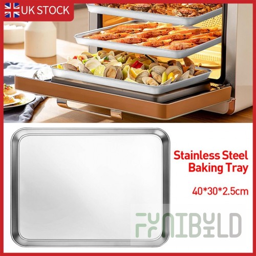 Baking tray 700x300x15 in for the oven SHZhE (stainless steel) (Grill Master)