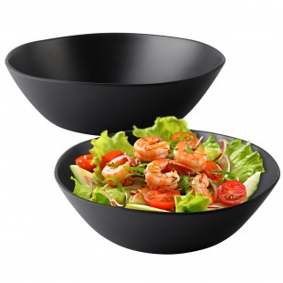 Thunder Group CR5809RD 9-1/4 Inch Diameter Salad Bowl 13 Oz Break-Resistant Melamine Orange