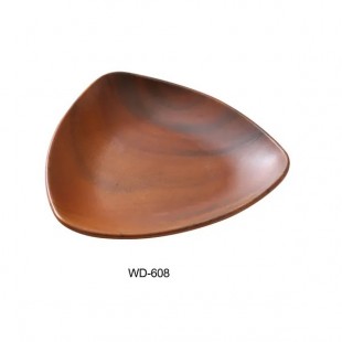 Yanco WD-310 10 Inch Round Serving Tray Melamine with Wood Look