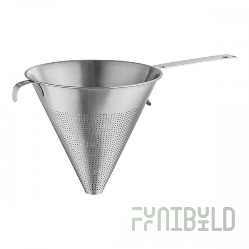 Matfer 017337 9 Inch China Cap Perforated Strainer Stainless Steel with Handle