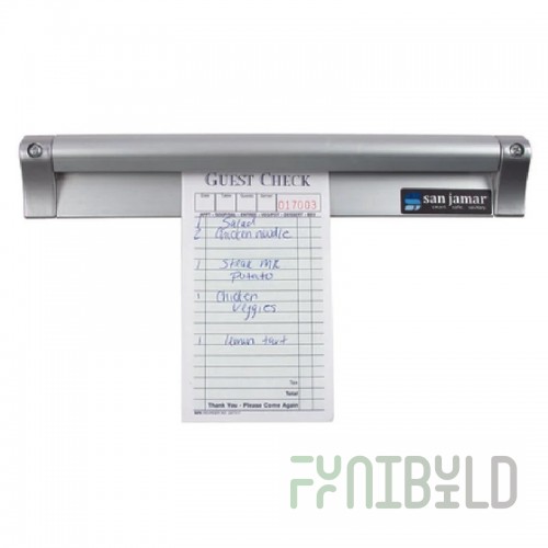 Carlisle CK6512A 12 Inch Anodized Aluminum Check Minder with Glass Marbles
