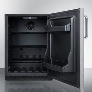 Summit AL54SSTB 24 Inch All-Refrigerator Built-in or Freestanding ADA Compliant Summit AL54SSTB 24 Inch All-Refrigerator Built-in or Freestanding ADA Compliant