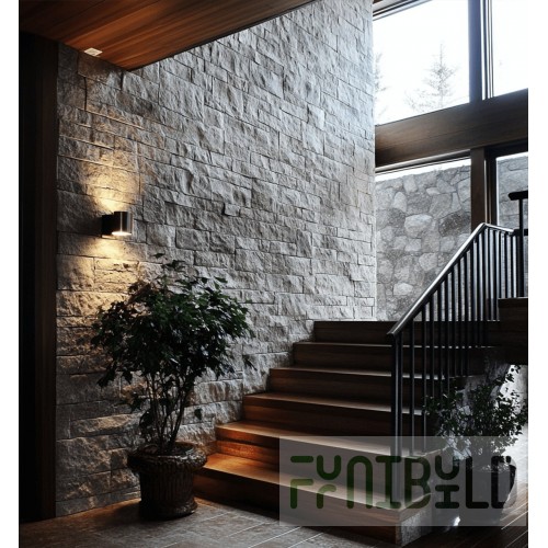 Wood Stone 000-107-LR-G 7' Granite Facade Extension for Curved Doorway Absolute Black