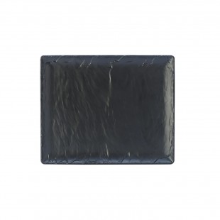 Steelite 68A415EL593 12-3/4 Inch Rectangular Platter Melamine Slate