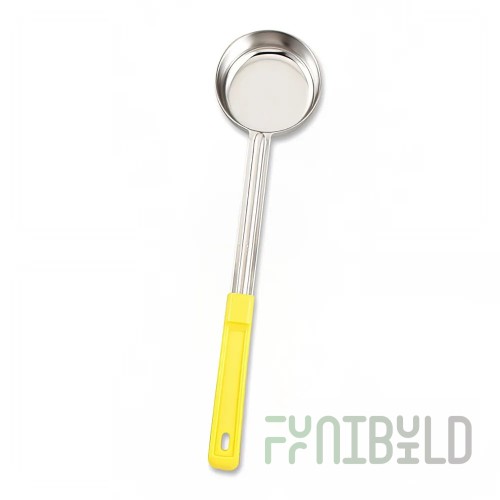 Browne Foodservice 5757450 5 Oz Food Portioner Solid Yellow Stainless Steel Handle