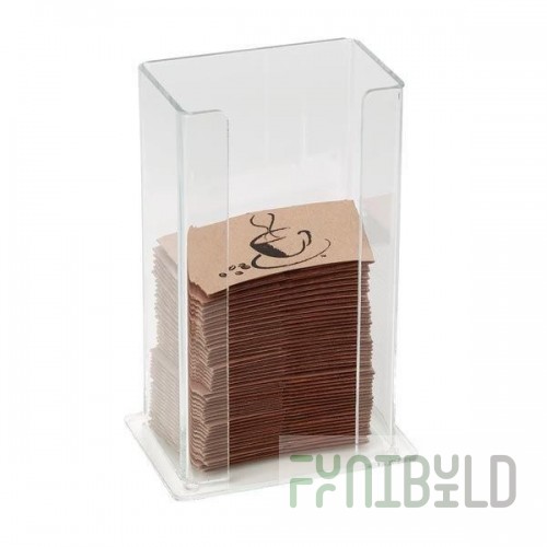 Dispense Rite SLV-10BT 5-3/4 Inch Commercial Coffee Sleeve Dispenser Polystyrene Black