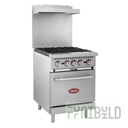 Hubert 29Y-043-NAT Kratos® Gas Range 24