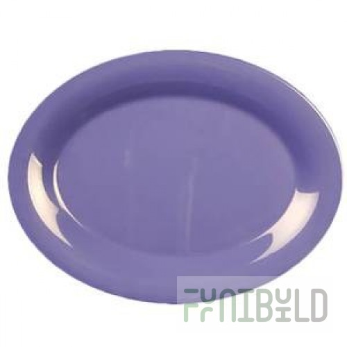 Thunder Group CR213BU 13-1/2 Inch Break-Resistant Melamine Platter Purple
