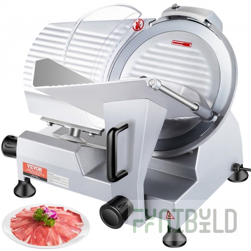 Omcan 41712 12 Inch Meat Slicer Manual Gravity Feed Electric Stainless Steel