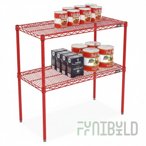 Eagle A1860R 60 Inch Add-A-Shelf Adjustable Wire Shelf with Red Epoxy Finish