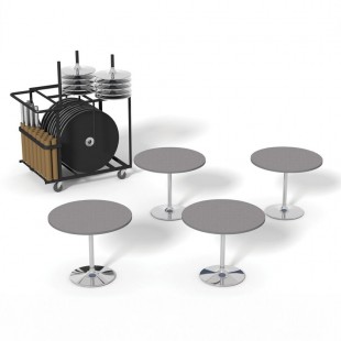 Forbes Industries REVHP3030MXE#IC###-TBL-W 30 Inch Square Revolution Cafe Table Package