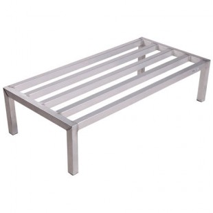 Winholt ALSQ-3-1224 24 Inch Aluminum Tubular Dunnage Rack with Venting