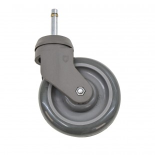 New Age Industrial C557B 5 Inch Stem Caster With Brakes TPR Wheel New Age Industrial C557B 5 Inch Stem Caster With Brakes TPR Wheel