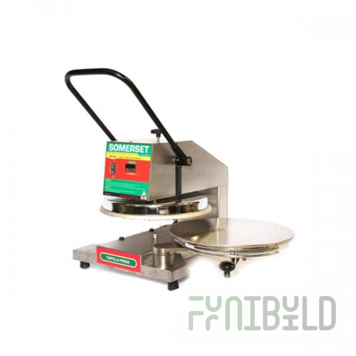 Somerset SDP-850 19 Inch Manual Operation Pizza Dough Press with Dual Heated Platens