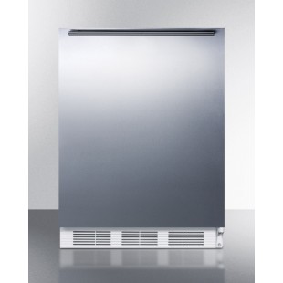 Summit FF7WBISSHH 24 Inch Undercounter Refrigerator 5.5 cu ft Built-in and Freestanding Summit FF7WBISSHH 24 Inch Undercounter Refrigerator 5.5 cu ft Built-in and Freestanding