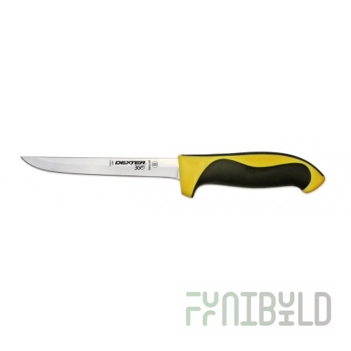 Dexter Russell S360-6FY-PCP 6 Inch Narrow Flexible Blade Boning Knife Yellow Handle