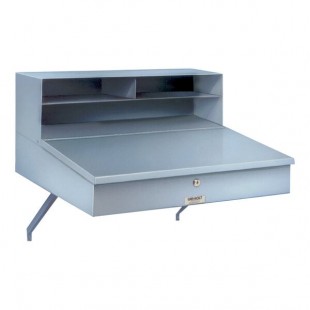Winholt RDWNSS-1 24 Inch Wall Mounted Desk Receiving Stainless Steel with Storage