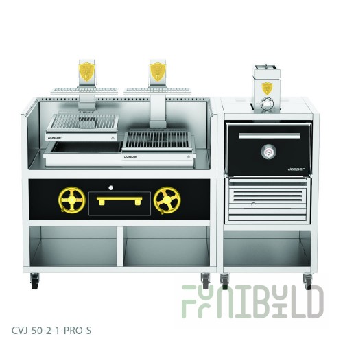 Josper Charcoal Ovens CVJ-50-2-1-PRO-S Charcoal Oven/Basque Grill Combo