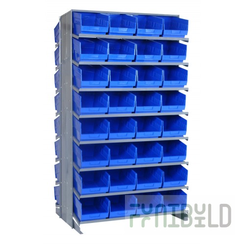 Quantum QPRD-207_BLUE Pick Rack Sloped Double-sided