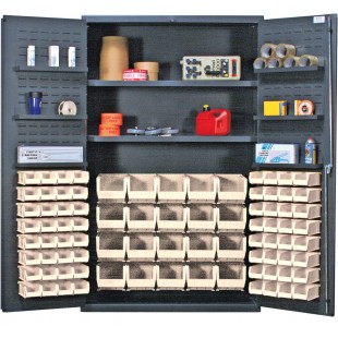 Quantum QSC-4804CL 48 Inch Heavy-Duty Storage Cabinet with Adjustable Shelves