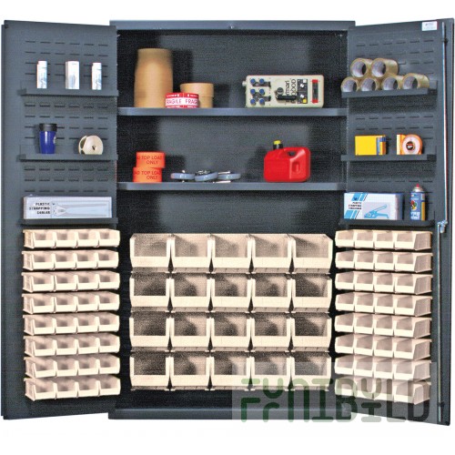 Quantum QSC-4804CL 48 Inch Heavy-Duty Storage Cabinet with Adjustable Shelves