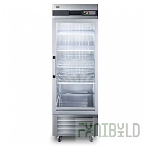 Summit SCR23SSG 28 Inch One Section 23 cu ft Refrigerator Stainless Steel with Lock