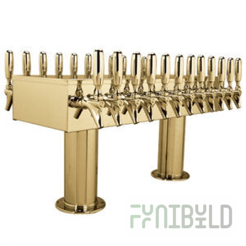 Micro Matic DPT424PVDKR-3 36 Inch Countertop Draft Beer Tower Glycol Cooled Stainless Steel
