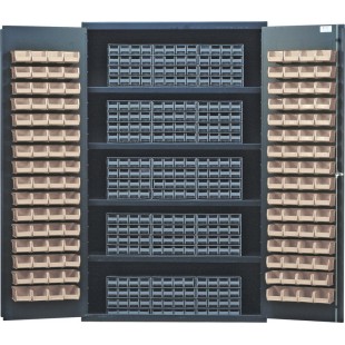Quantum QSC-BG-QIC161CL 48 Inch Heavy-Duty Bin Cabinet Storage with Drawers