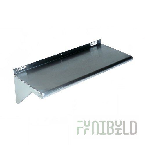 Winholt SSWMS125-KD 60 Inch Stainless Steel Wall-mounted Shelf 150 lb Capacity