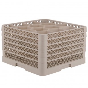 Vollrath TR18JJJJA-19 19-3/4 Inch Full Size Dishwasher Rack with 12 Compartments